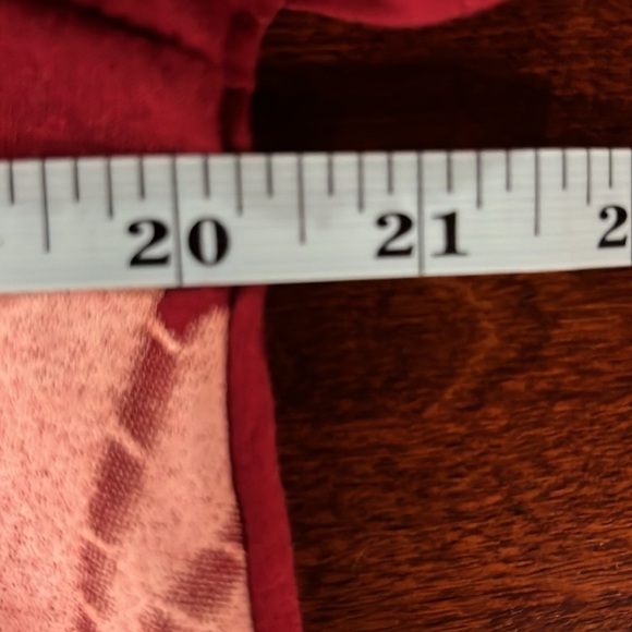 Miss Look Womens Tee Dress S Burgundy Pink Tie Dye Vneck Short Sleeves Graphics - Picture 10 of 12